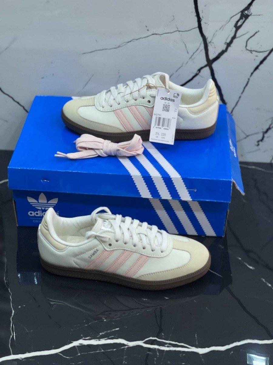 Adidas Samba Cloud White/Clear Pink — 2