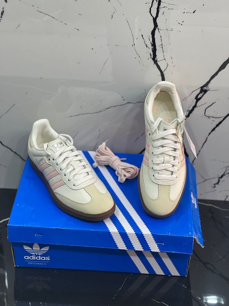 Adidas Samba Cloud White/Clear Pink — 3