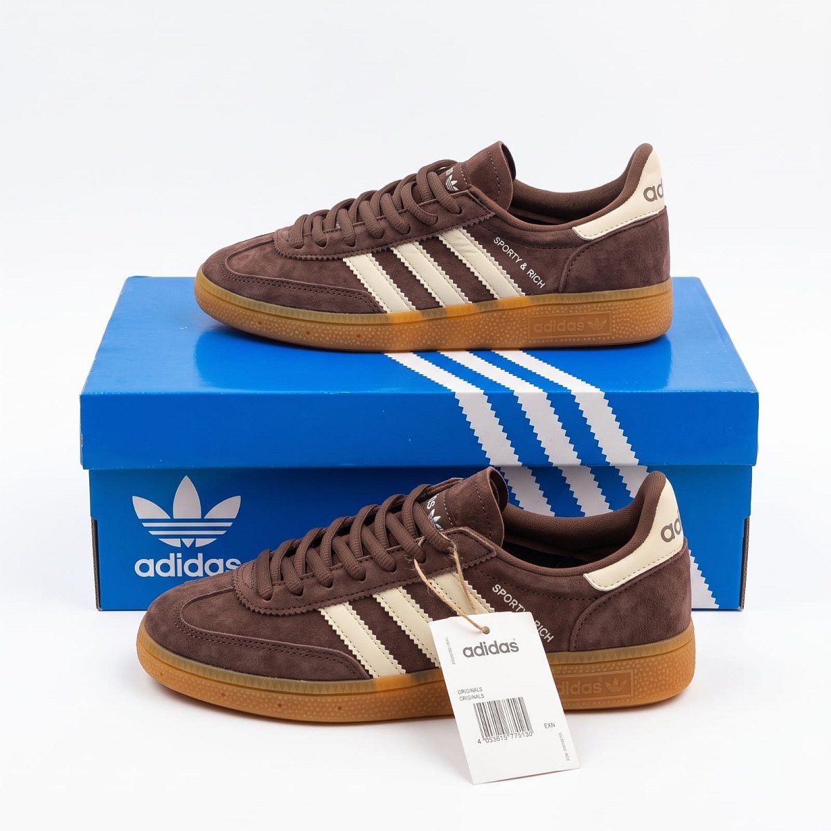 Adidas Spezial X Sporty & Rich Brown — 1