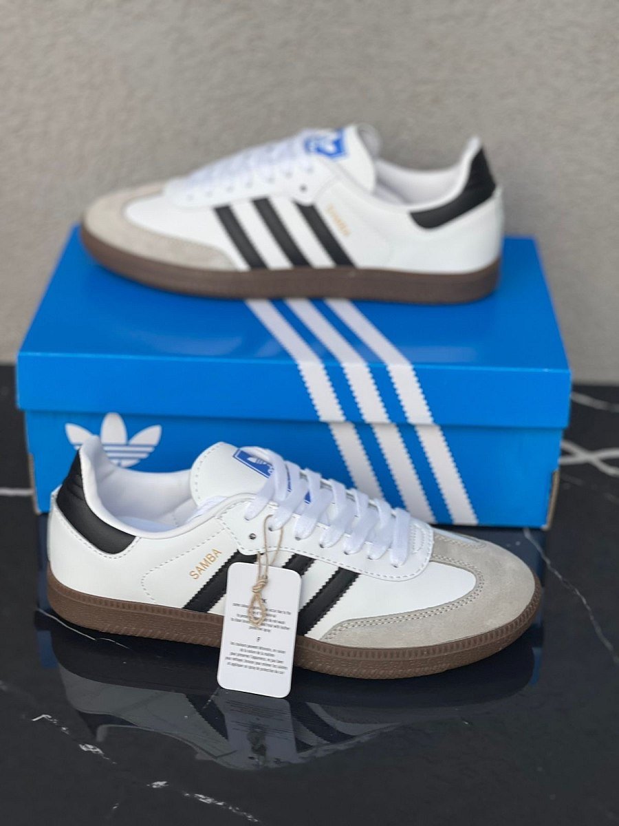 Adidas Samba White/ Black — 3