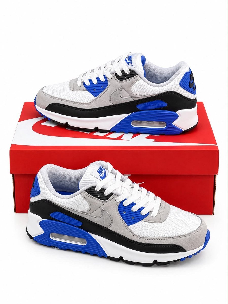 Air Max 90 Hyper Royal Blue/Gry/Black — 1