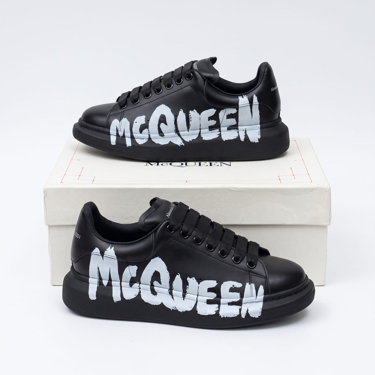Alexander Mcqueen Black  Graffiti White — 1
