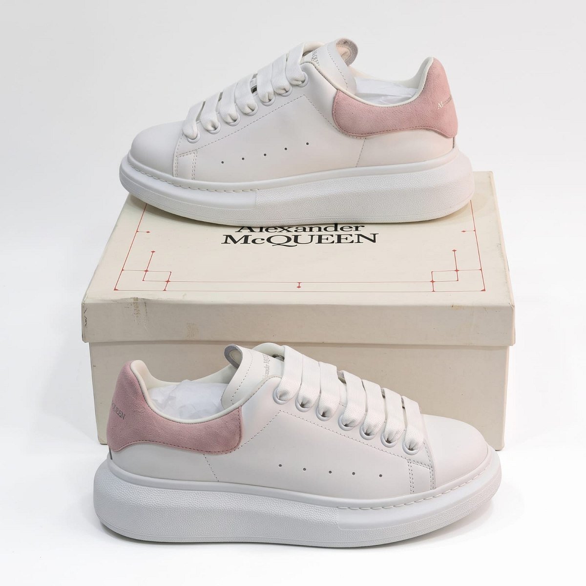 Alexander Mcqueen White With Pink Suede — 1