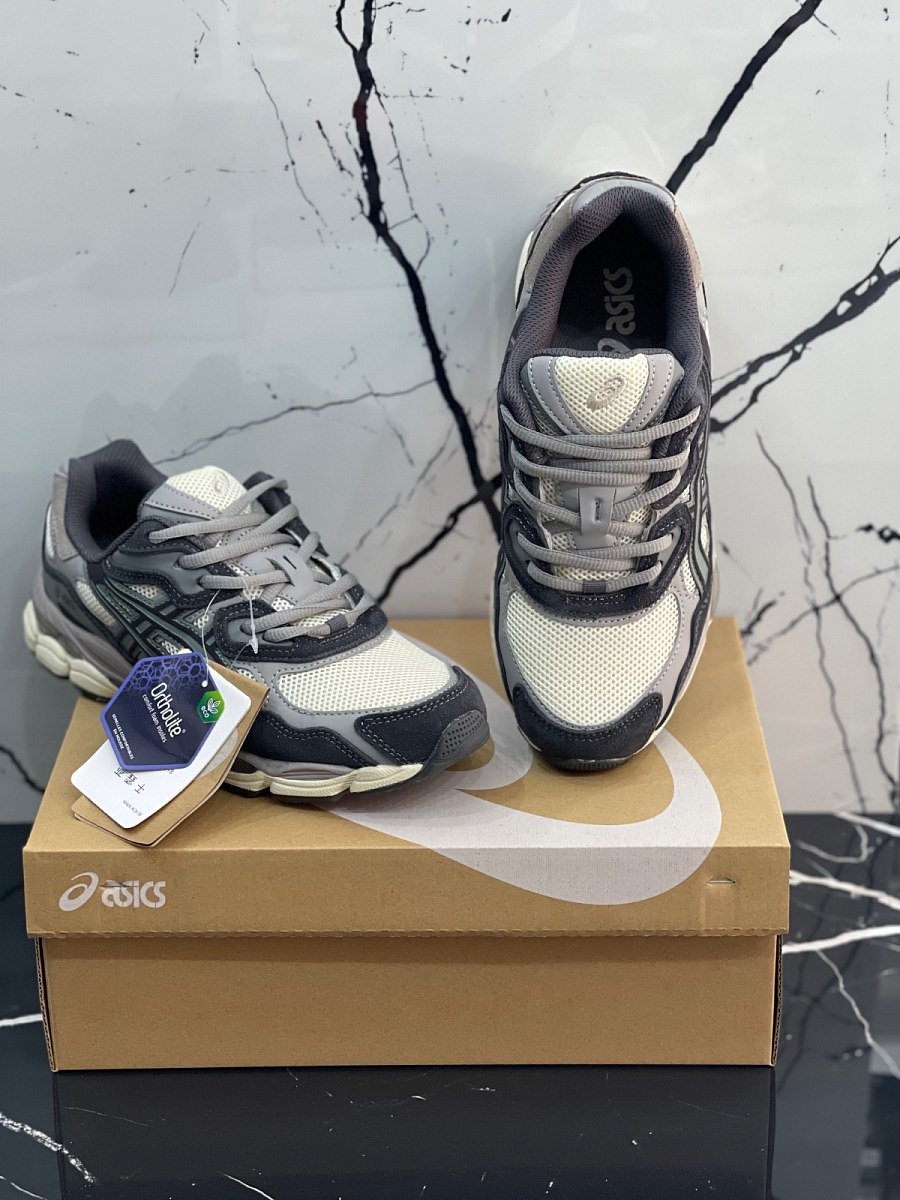 Asic Gel NYC Oatmeal Obsidian Grey — 2