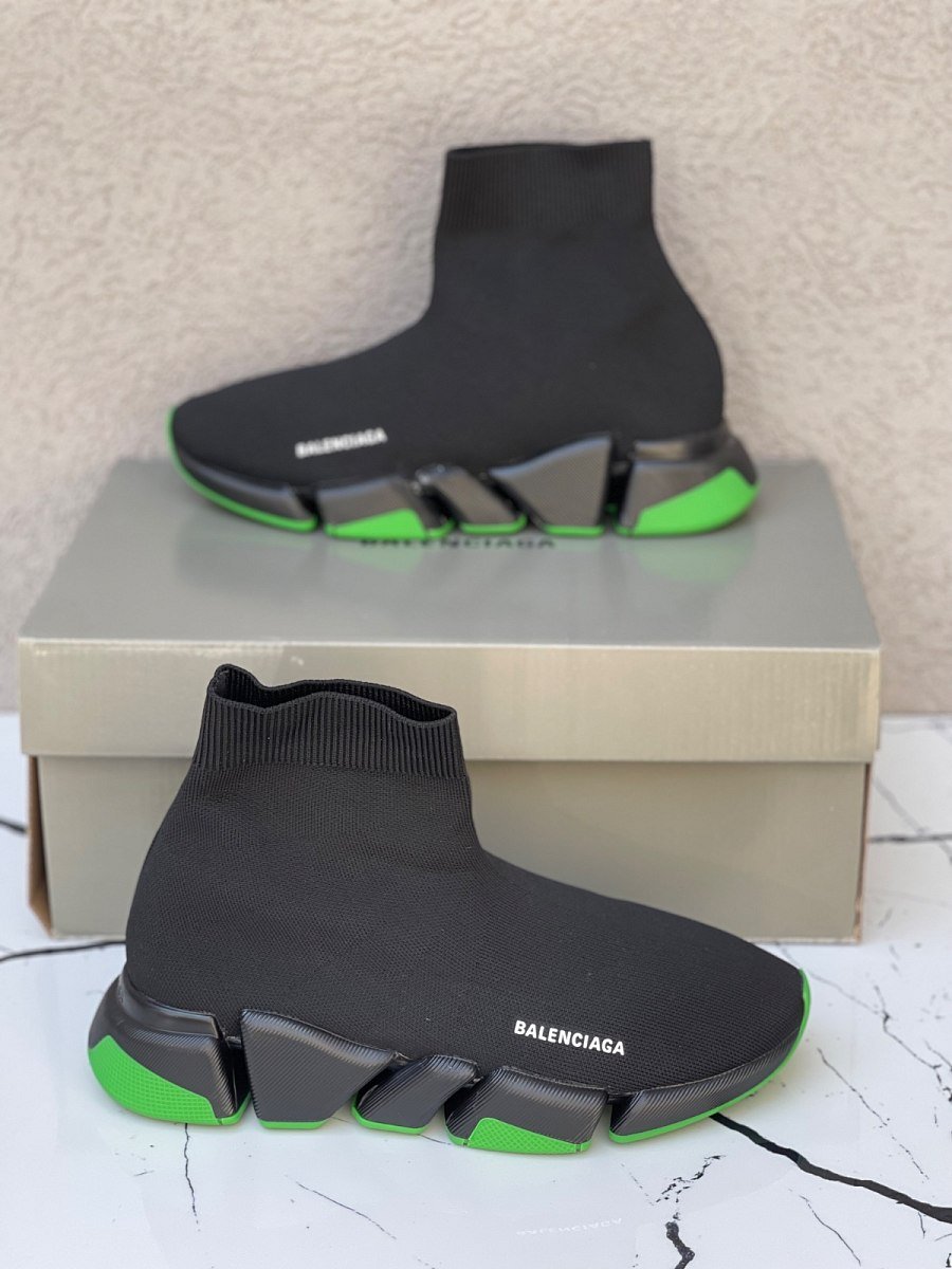 Balenciaga Speed Black/ Green — 3