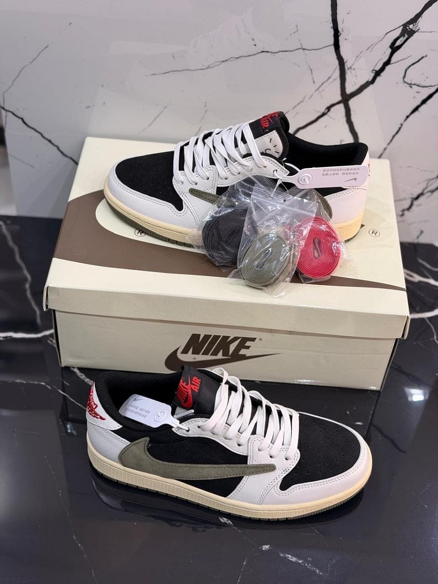 Jordan 1 Low X Travis Scott Olive — 3