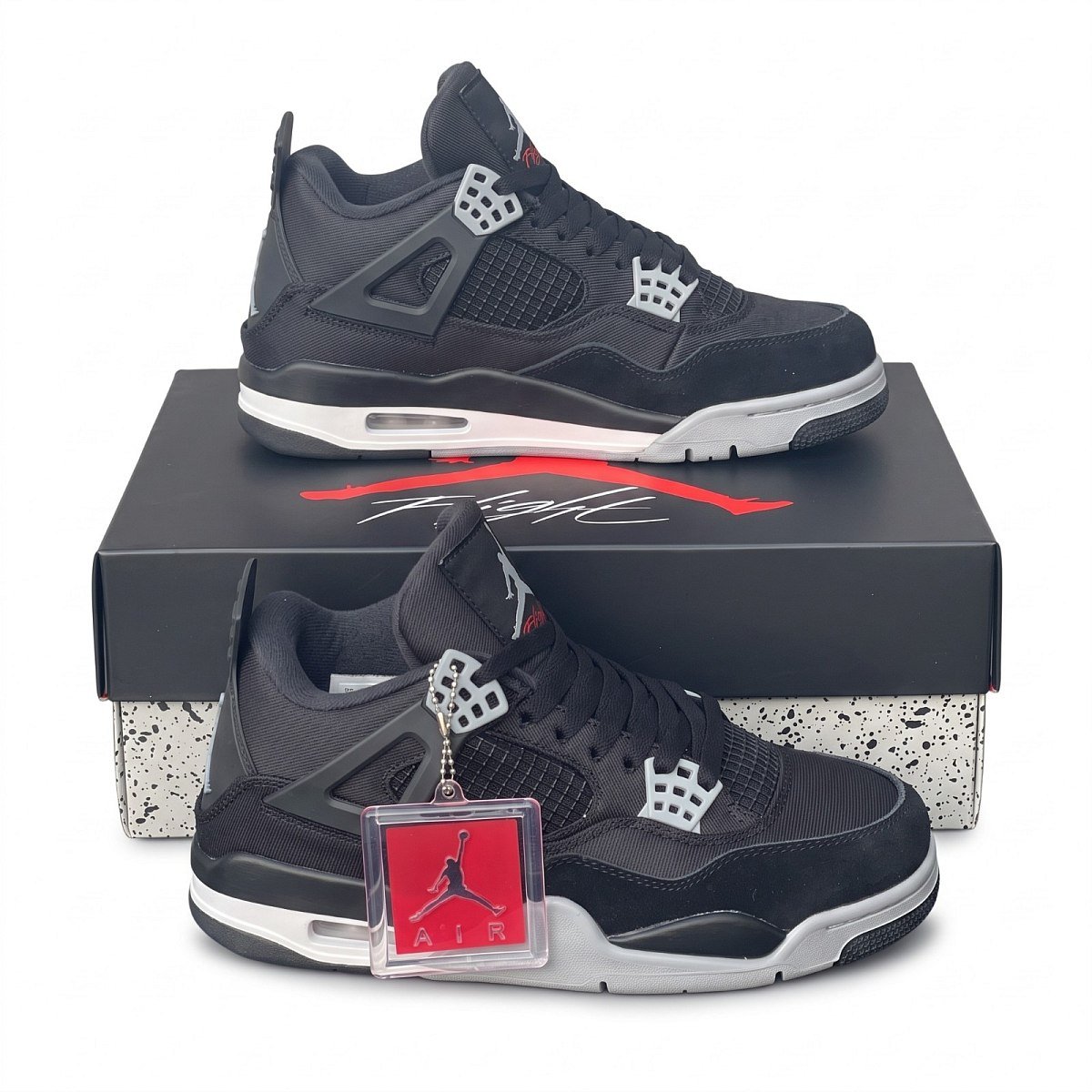 Jordan 4 Black Canvas — 1