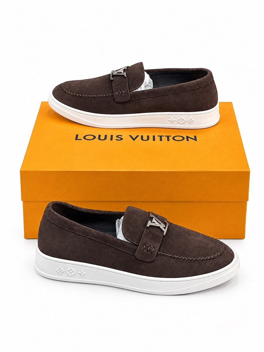 Louis Vuitton Brown Moccasin — 1