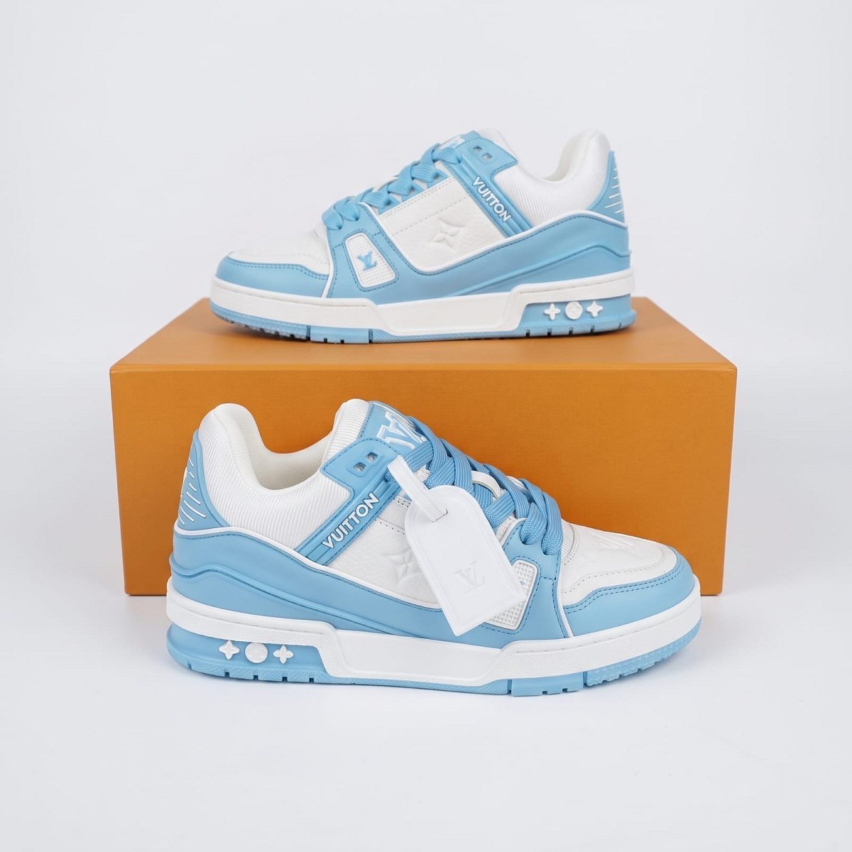 Louis Vuitton White/ Sky Blue — 1