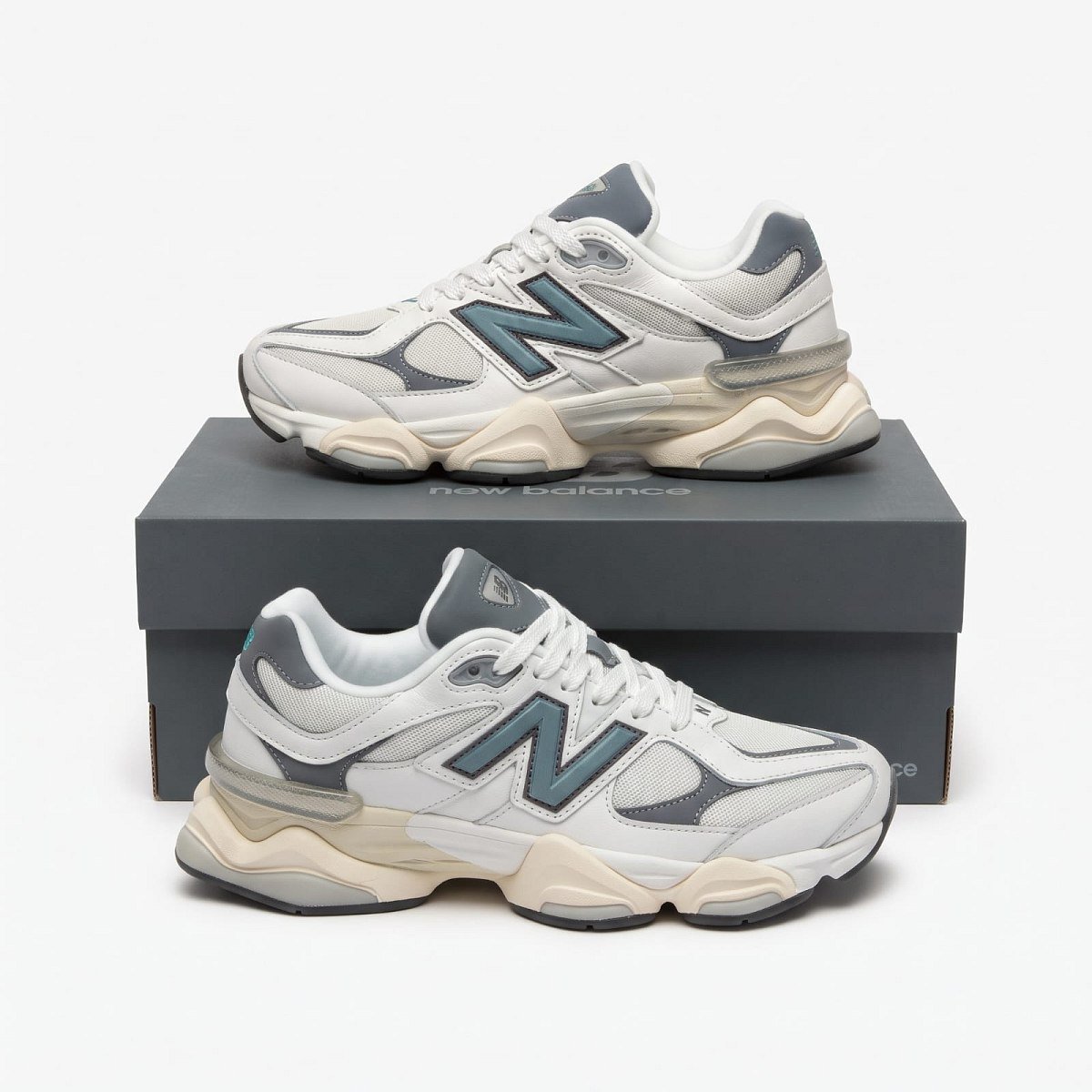 New Balance 9060 Sea Salt/New Spruce — 1