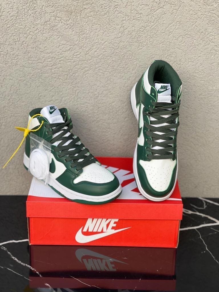 Nike Dunk High Spartan Green — 2