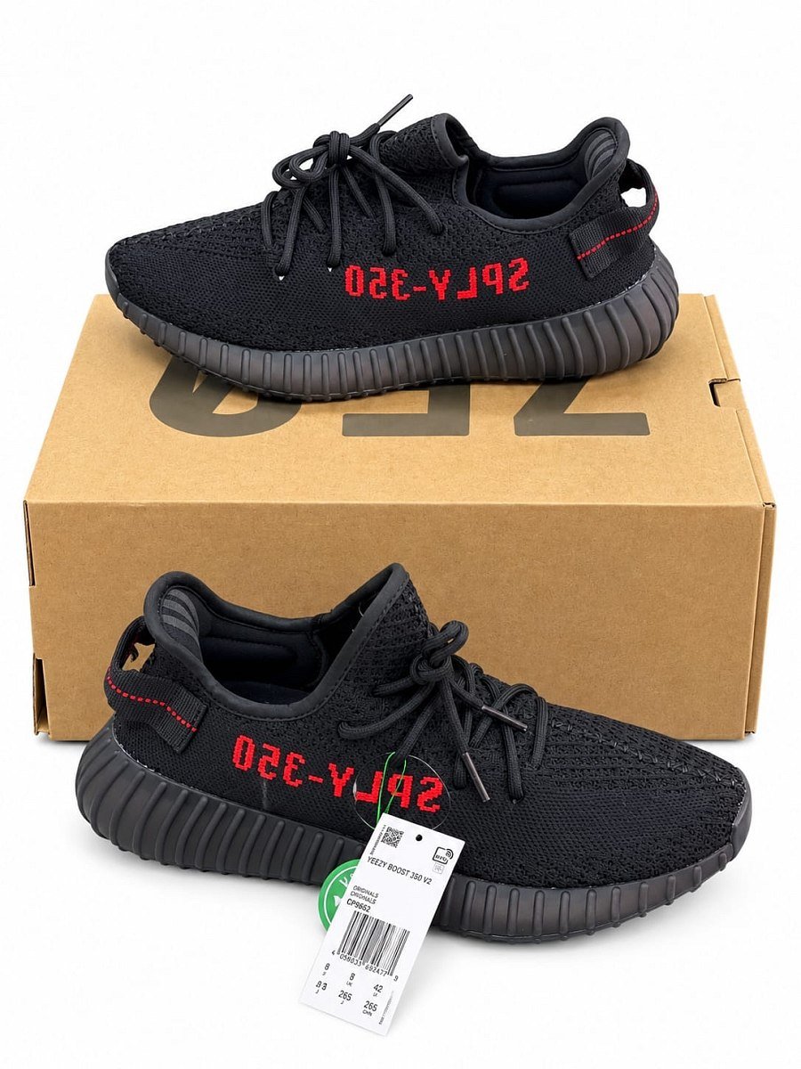 Yezzy Boost 350 V2 Core Black Red — 1