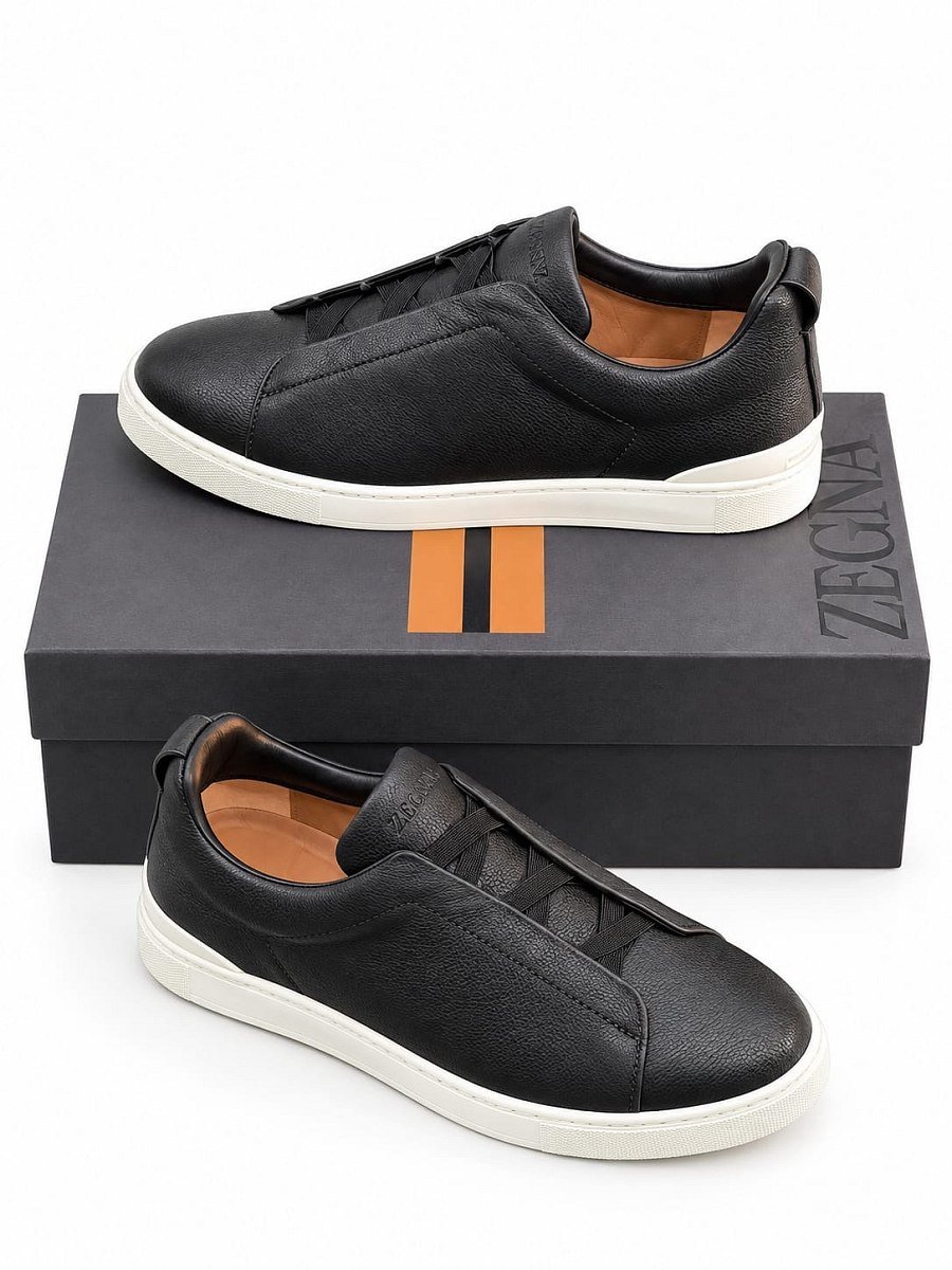 Zegna Tripe Stitch Black — 1