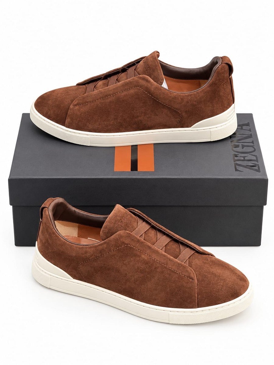 Zegna Triple Stitch Suede — 1